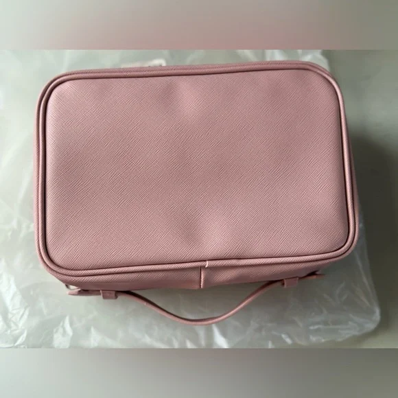 NEW Find Comfort Puffy Toiletry Bag in Mauve by Rare Beauty